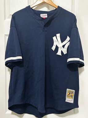 New York Yankees Mariano Rivera Mitchell and Ness 1995 BP Jersey